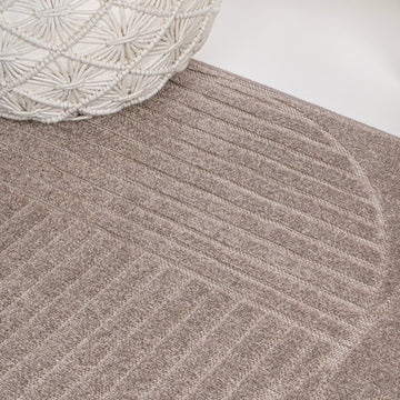 Nordby Geometric Arch Scandi Striped Area Rug